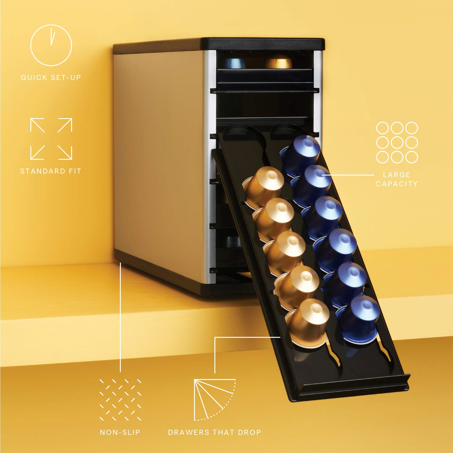 Amazon.co.jp: ネスプレッソ Nespresso コーヒーカプセル専用収納